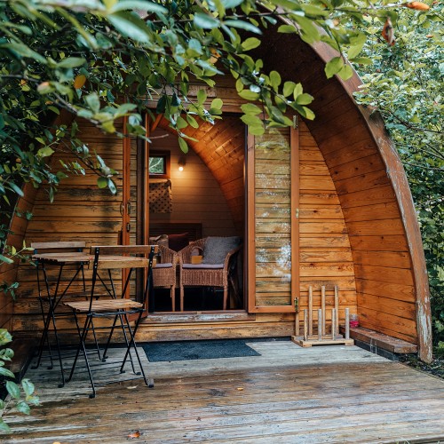 Family Glamping Pod  Wood Fired Hot Tub can be delivered to your Pod  at Glenshee Glamping