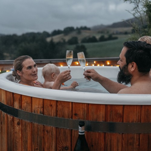 Large Wood Fired Hot Tub