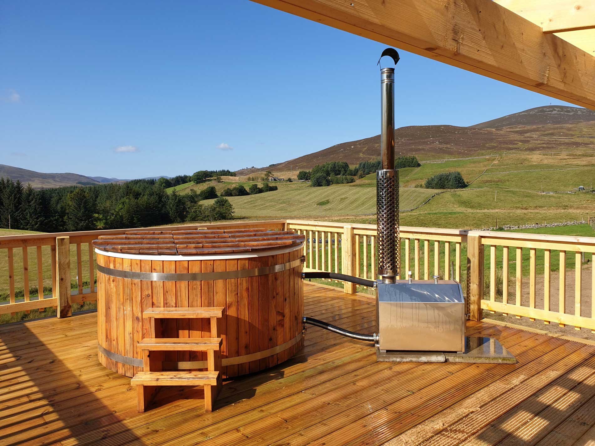 Glamping with Hot Tubs in Perthshire, Scotland self catering in